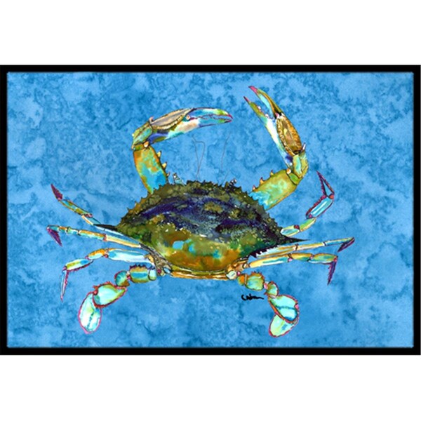 Jensendistributionservices 18 x 27 in. Blue Crab Indoor Or Outdoor Mat MI2554023 - main